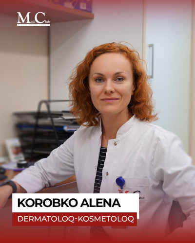 Dermatologist-cosmetologist Alena Korobko sees patients at MediClub Poliklinika
