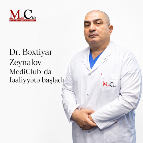 Tibb elmləri üzrə doktor Bəxtiyar Zeynalov Uşaq poliklinikasının baş həkimi, böyük pediatr