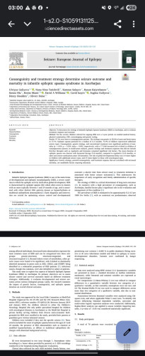 MediClub klinikasının nevroloq-epileptoloqları Ülviyyə Quliyeva və Suğra Quliyevanın elmi məqalələri beynəlxalq Seizure jurnalında dərc olunub