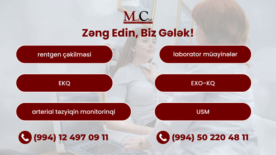 MediClub Evdə tibbi yardım - Evinizdə Peşəkar Tibbi Qulluq və Müasir Müalicə